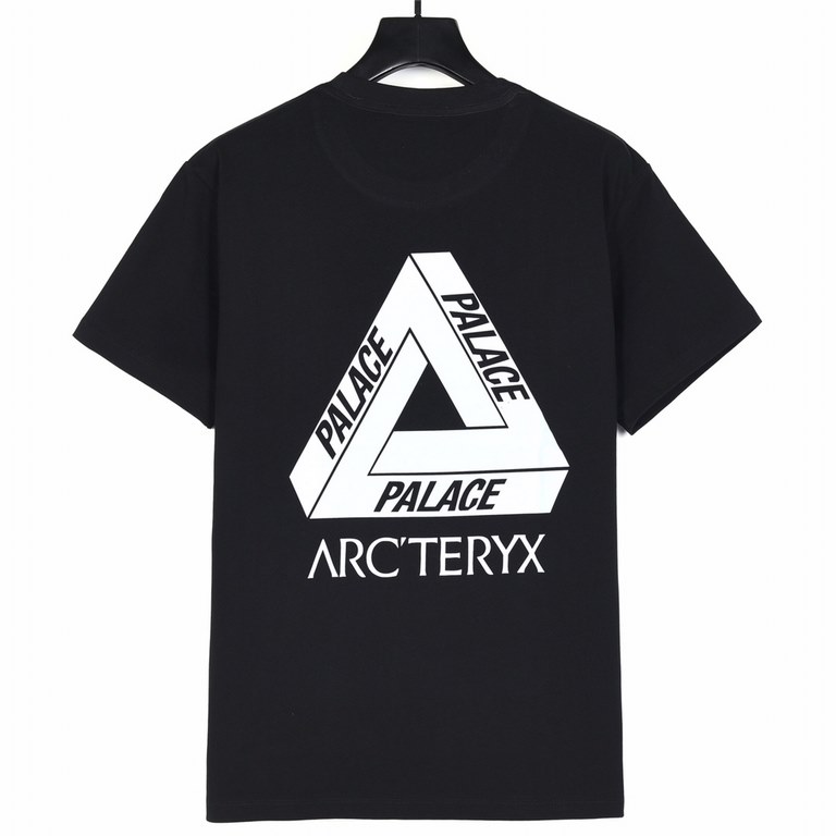 New  140ARC'TERYX Beginner Bird Co-Branded Palace 24ss New Front and Back Printed Short Sleeve Imported printing machine digital printing process!Using the original board exclusive customized 260 grams 32 count double ya