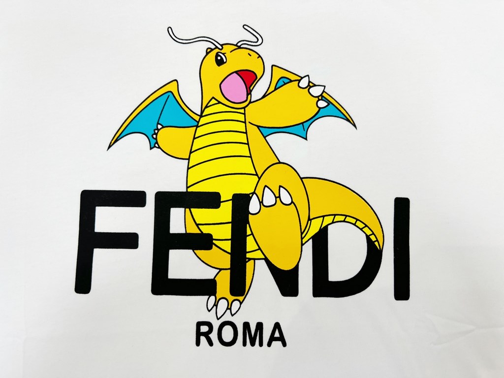 24831#FENDI X FRGMT × POKEM Pokémon Co-Branded 2024   Year of the Dragon Limited Edition~ A piece well worth owning Size M-3 X