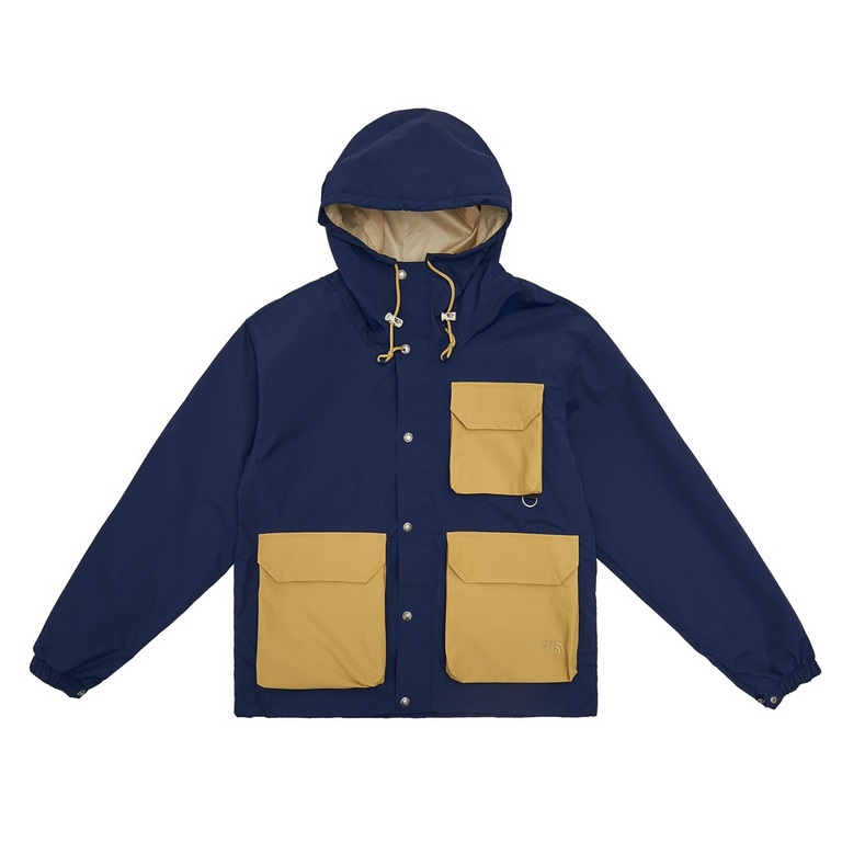 The North Face Colorblocked Multi-Pocket Workwear SweatshirtColor navy khaki patchworkSize S M L XL XXLFabric Made of outdoor fabric (Dryvent), which has a durable water-repellent treatment on the outer layer, thus helpi