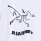 New  140ARC'TERYX Beginning Bird 24ss Co-Branded JIL SANDER Printed Short SleeveCustomized fabrics after washing 260 grams double yarn 100% combed cotton fabricsPrinting process, thread fixed weaving and dyeing without c