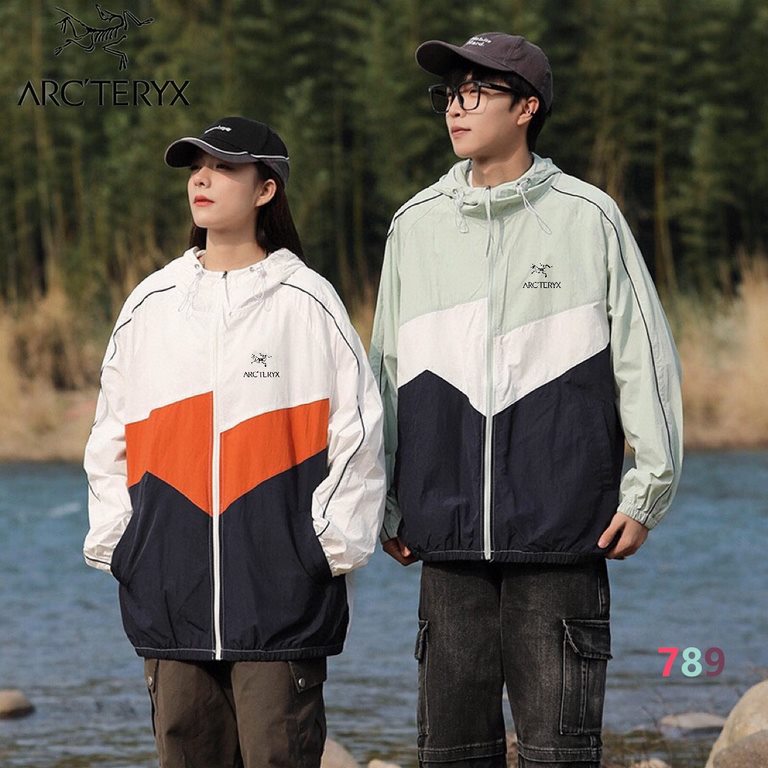 P155 New ARC'TERYX Beginner's Sunwear!Functional thin jacket small punching jacket skinsuit sunwear!Men's and women's models can be matched with couple's clothes! The latest models, summer must-have!Sun protection index 