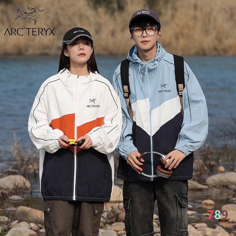 P155 New ARC'TERYX Beginner's Sunwear!Functional thin jacket small punching jacket skinsuit sunwear!Men's and women's models can be matched with couple's clothes! The latest models, summer must-have!Sun protection index 