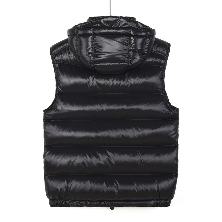 Local pickup  400 Terminal stocked in storeMoncerMonkou #Bormes Nylon Lacquered Pudding Quilted Hooded Hooded Vest ##Men's 