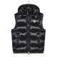 Local pickup  400 Terminal stocked in storeMoncerMonkou #Bormes Nylon Lacquered Pudding Quilted Hooded Hooded Vest ##Men's 