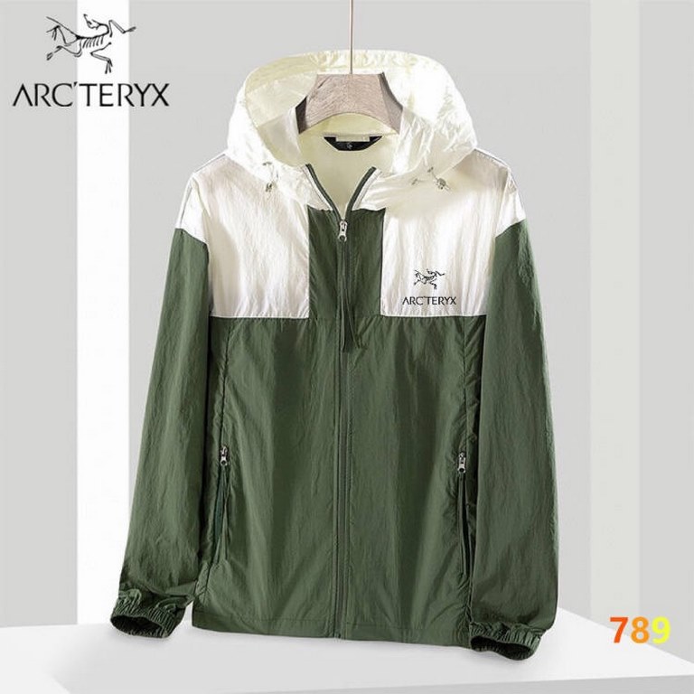 P145 New ARC'TERYX Beginner's Sunwear!Functional thin jacket small punching jacket skinsuit sunwear!Men and women can match with couple's clothes! The latest models, summer must-have!Sun protection index 50   certified m