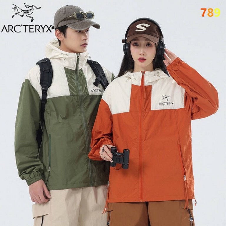 P145 New ARC'TERYX Beginner's Sunwear!Functional thin jacket small punching jacket skinsuit sunwear!Men and women can match with couple's clothes! The latest models, summer must-have!Sun protection index 50   certified m