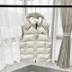 Top Original  450 (Core Private Chat)      Monkou Allied Bormes White Lacquered Pudding Quilted HoodedMonkou Hooded VestTop Original Shipping Packing ListFive-piece set (dust bag, suit bag, MK special box, hanger, tote b