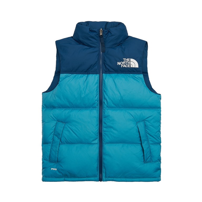 Local pickup  180The North Face Vest】The North Face｜The North Face Nuptse1996 Classic Down VestThe North Face Vest [Cloudy Water Blue] Embroidery using imported Tajima embroidery 10,000 needle embroidery, using imported 