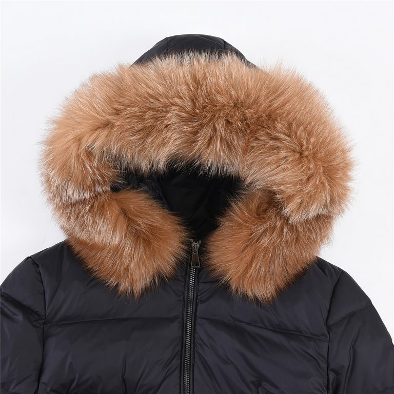 Local pickup  700#MoncIerMonkou #Hudson Women's Plus Down Jacket #1 2 3 4This is the most perfect Monkou down jacket, giving you enough warmth from head to toe, both in terms of down fill, fabric color, fox fur shine, an