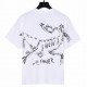 New  140Arcteryx Beginner 24ss Hand-painted Graffiti Bone Dragon Short Sleeve Unisex Original Customized Accessories Hangtags Packaging Bags Stickers Wash Marks250g double yarn fabric custom weaving and dyeing threadsOri