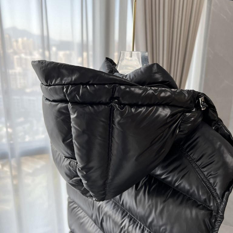 Top Original  450 Terminal in store!      Monkou Allenkojian FW21Lacquered Pudding Quilted HoodedMonkou Hooded VestTop Original Shipping Packing ListFive-piece set (dust bag, suit bag, MK special box, hanger, handbag) No