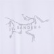 New  130ARC'TERYX Beginning Bird 24ss Co-Branded JIL SANDER Chest Logo Print Crew Neck Short Sleeve T-Shirt-Purchased the original open mold construction, custom side logo, hem double narrow needle flat knit, details det