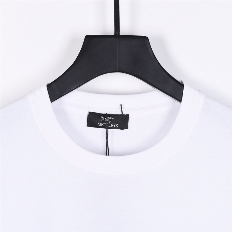 New  130ARC'TERYX Beginning Bird 24ss Co-Branded JIL SANDER Chest Logo Print Crew Neck Short Sleeve T-Shirt-Purchased the original open mold construction, custom side logo, hem double narrow needle flat knit, details det