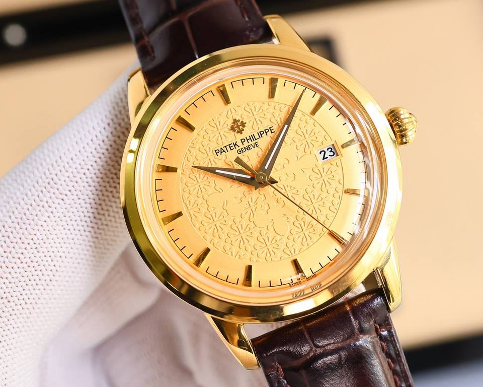 ]    The original open mold Patek Philippe Classical Series   took up to eight months! Ultra-thin men's automatic mechanical wristwatch, using the original 9015 movement imported from Japan, 28,800 vibrations per hour, Z