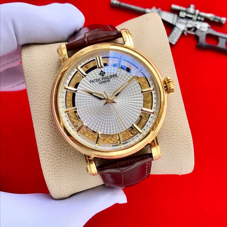 Brand Patek Philippe  PatekPhilppeStyle Prestige Gentleman's Hipster  MechanicalSize 44mm x 14mmMovement 3-hand fully automatic mechanicalMirror mineral crystalMaterial 316 stainless steelClasp pin buckleExquisitely craf