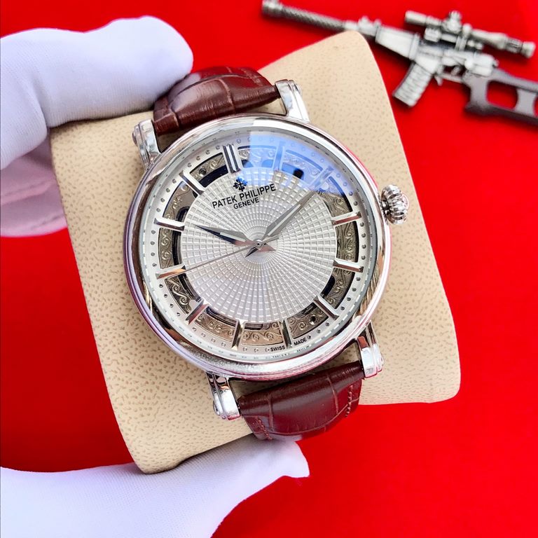 Brand Patek Philippe  PatekPhilppeStyle Prestige Gentleman's Hipster  MechanicalSize 44mm x 14mmMovement 3-hand fully automatic mechanicalMirror mineral crystalMaterial 316 stainless steelClasp pin buckleExquisitely craf