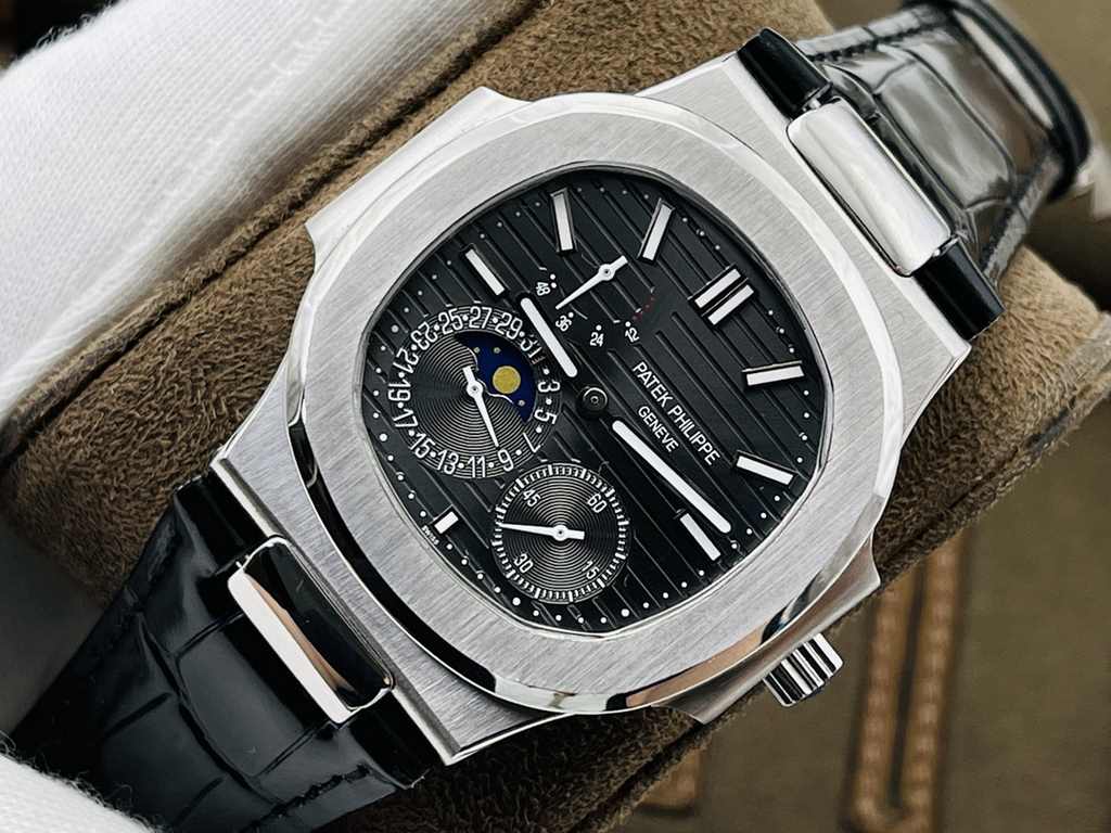 PFF Factory221 Recommended] V3 upgraded version [the highest quality version on the market] Patek Philippe Patek Philippe Sporting Collection (Nautilus) 5724 (Bastard) Pearl Tourbillon! Patekphilippe Patekphilippe Sports