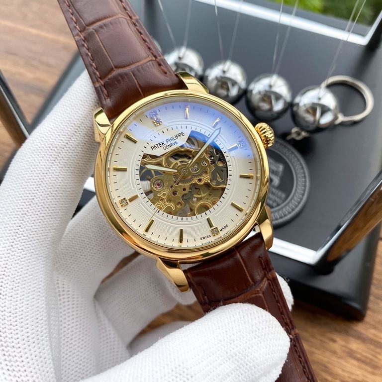 Physical photographyBrand：Patek Philippe-PATEK PHILPPEType [cool] men's watchesCase 316 stainless steel (quality workmanship)Strap imported calfskin  316 steel (two optional)Movement Highly customized automatic mechanica