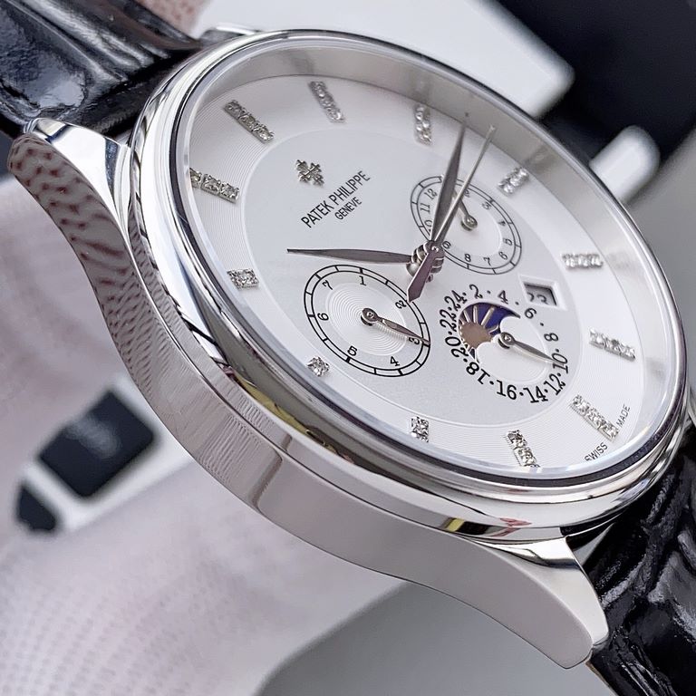 202 0 craftsmanship launched the latest style Patek Philippe PP multifunctional watch business model full equipped with the original imported 9100 moon phase function movement mechanical watch  time accurate zero repair,