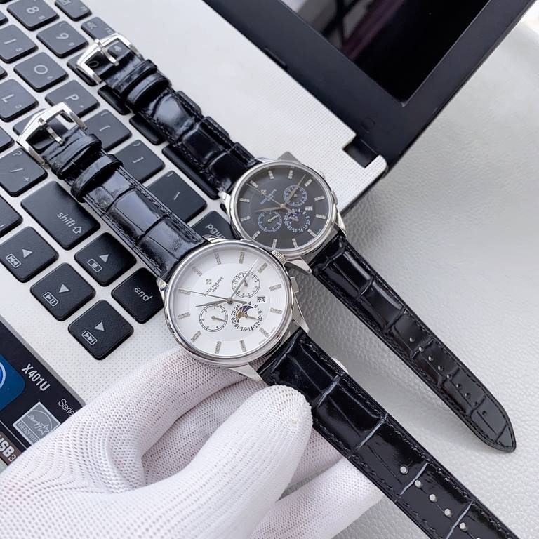 202 0 craftsmanship launched the latest style Patek Philippe PP multifunctional watch business model full equipped with the original imported 9100 moon phase function movement mechanical watch  time accurate zero repair,