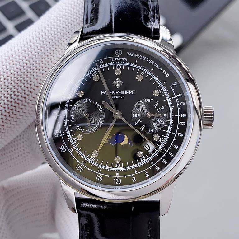 2020 Patek Philippe Complications Chronograph Series Launch Patek Philippe The aristocrat's work of art! With imported 9100 multifunctional movement (0 repairs) functions (24 hours, day of the week, star, month) imported