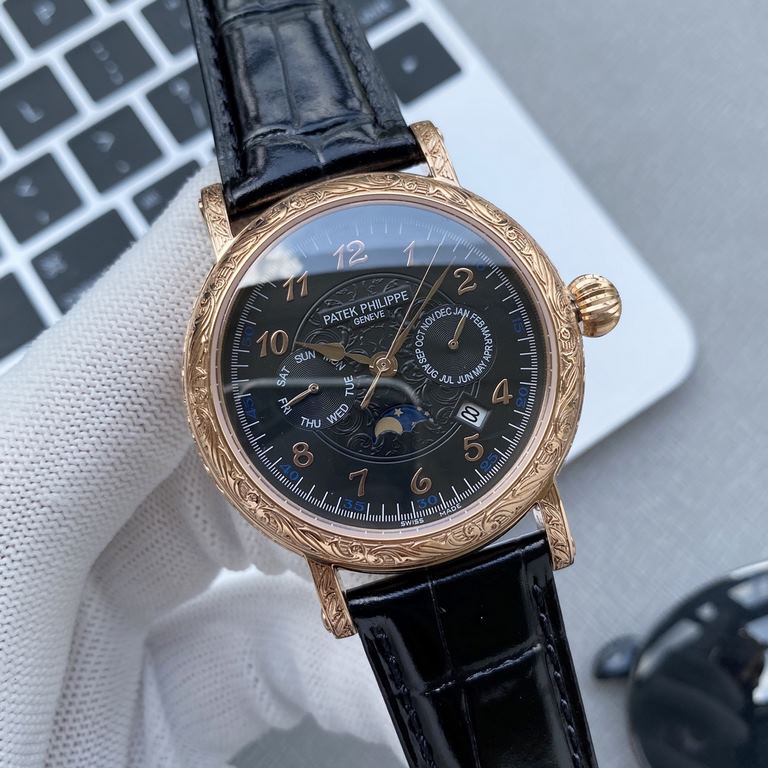 Patek Philippe's hand-engraved watch is a stunning new addition to the Calatrava collection.The elegant and versatile Calatrava with its engraved case has a very personalized look, and at 42 mm, it fits a man's hand, whi