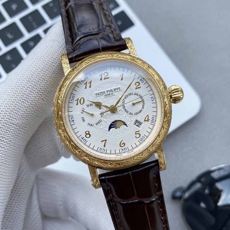 Patek Philippe's hand-engraved watch is a stunning new addition to the Calatrava collection.The elegant and versatile Calatrava with its engraved case has a very personalized look, and at 42 mm, it fits a man's hand, whi