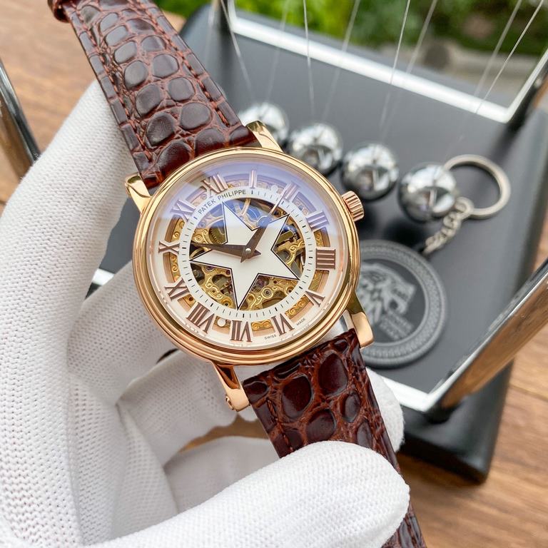 Physical photographyBrand：Patek Philippe-PATEK PHILPPEType [cool] men's watchesCase 316 stainless steel (quality workmanship)Strap imported calfskin  316 steel (two optional)Movement Highly customized automatic mechanica