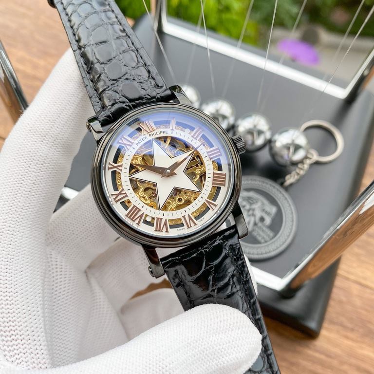 Physical photographyBrand：Patek Philippe-PATEK PHILPPEType [cool] men's watchesCase 316 stainless steel (quality workmanship)Strap imported calfskin  316 steel (two optional)Movement Highly customized automatic mechanica