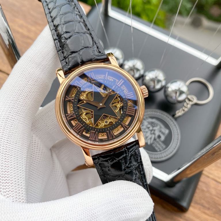 Physical photographyBrand：Patek Philippe-PATEK PHILPPEType [cool] men's watchesCase 316 stainless steel (quality workmanship)Strap imported calfskin  316 steel (two optional)Movement Highly customized automatic mechanica