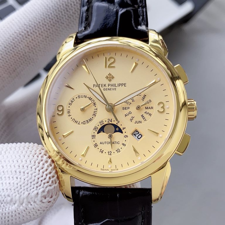 2020 Patek Philippe Complications Chronograph Series Launch Patek Philippe The aristocrat's work of art! With imported 9100 multifunctional movement (0 repairs) functions (24 hours, day of the week, star, month) imported