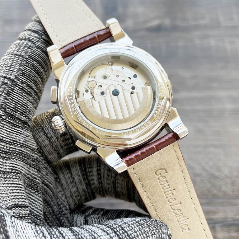 Complicated Timepieces Luxurious AtmosphereClassic new products shocked listing  New】：Patek Philippe Multifunctional Boutique Large flywheel designType】：Boutique men's watchesStrap] Genuine cowhide leather strap【Movement