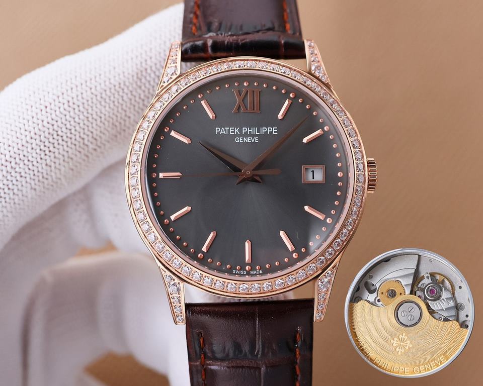 TW sincere, shocking launch of fine aesthetics representative of the work - Patek Philippe classical watch series - 5296. platinum V3 upgrade! The details are upgraded as follows pro diamonds, diamonds, luxury diamonds, 