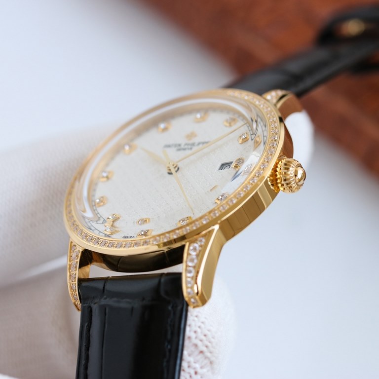 Year-end offer - new full brick shell   Patek Philippe, hot new style, Patek Philippe new pot cover, taking up to 6 months! Ultra-thin men's automatic mechanical wristwatch, using imported original 9015  movement, 28,800