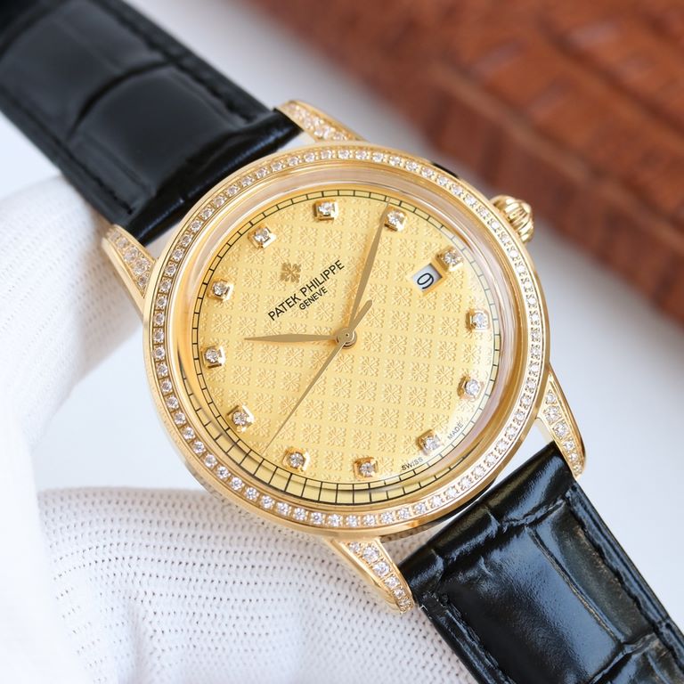 Year-end offer - new full brick shell   Patek Philippe, hot new style, Patek Philippe new pot cover, taking up to 6 months! Ultra-thin men's automatic mechanical wristwatch, using imported original 9015  movement, 28,800