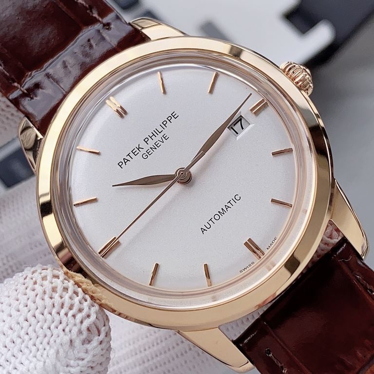 2020 new ultra-thin Patek Philippe, simple and stylish, equipped with imported 9015 automatic movement (zero return), pot glass plated with micro-blue light, Italian ultra-thin cowhide pin buckle, diameter 40mm, welcome 