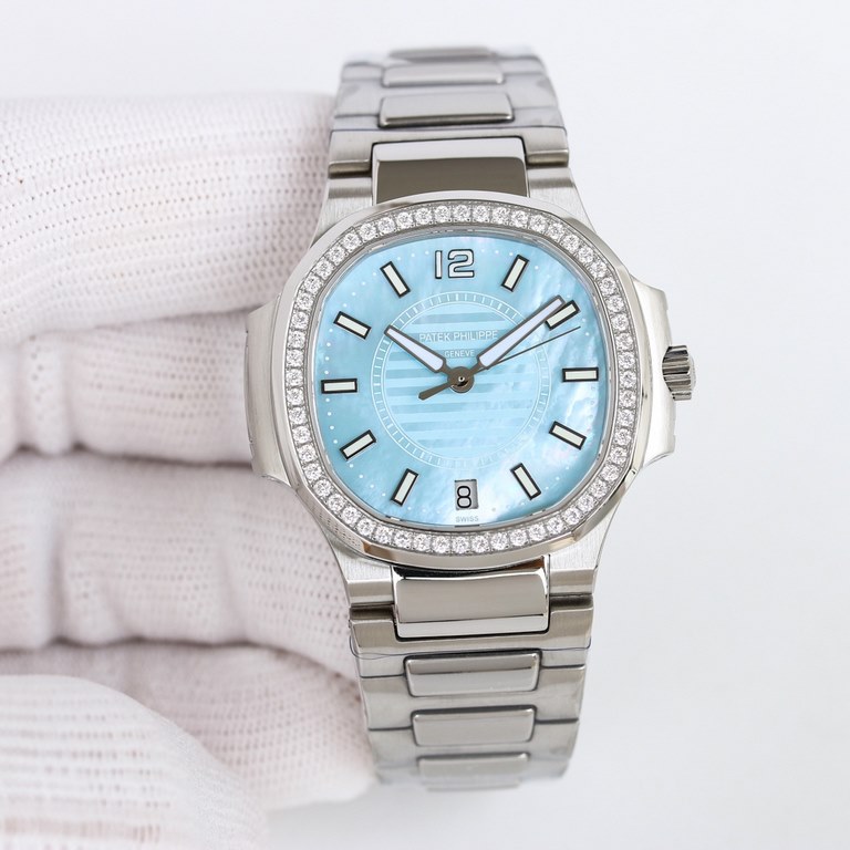 [2024 Super God's work Top version] Patek. Philippe Sport Elegance Nautilus Women's Watch P is strong! Feel free to compare the details1  with customized version 9015 machine change Cal.324sc automatic movement, 45 hours