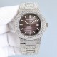 Patek Philippe Nautilus 5711 in white gold is a new and upgraded version of the brand's renowned double-row diamond bezel. Newly upgraded version Double rows of large diamond bezel, the brand's world-renowned super jewel