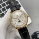 PP newest model Patek Philippe Patek Philippe with imported 9100 multifunctional movement (zero repair) functions (24 hours, day of the week, star, month) imported 316 stainless steel! Imported 316 stainless steel! Origi