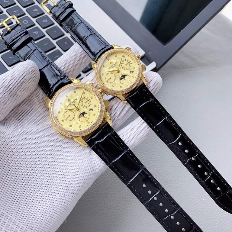 Exclusive development Patek Philippe Complications Chronograph Collection is launched Patek Philippe. Perpetual Calendar Couple's Watch! Little Red Book explosive [love] multi-function watch Officially launched!1   equip