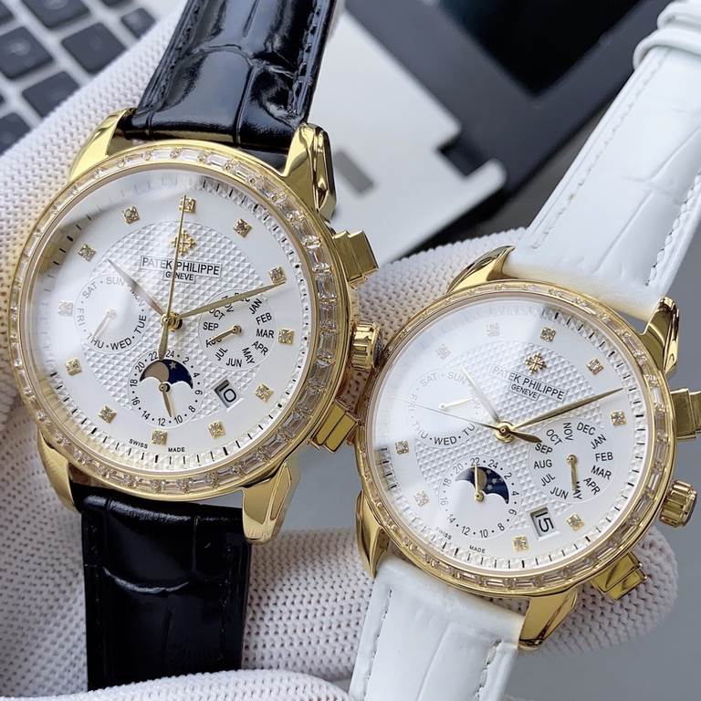 Exclusive development Patek Philippe Complications Chronograph Collection is launched Patek Philippe. Perpetual Calendar Couple's Watch! Little Red Book explosive [love] multi-function watch Officially launched!1   equip