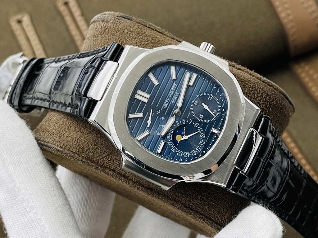 PFF Factory221 Recommended] V3 upgraded version [the highest quality version on the market] Patek Philippe Patek Philippe Sporting Collection (Nautilus) 5724 (Bastard) Pearl Tourbillon! Patekphilippe Patekphilippe Sports