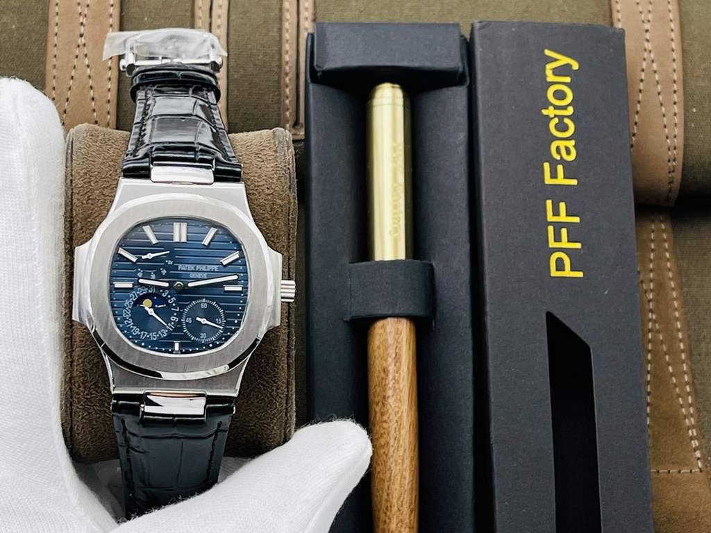 PFF Factory221 Recommended] V3 upgraded version [the highest quality version on the market] Patek Philippe Patek Philippe Sporting Collection (Nautilus) 5724 (Bastard) Pearl Tourbillon! Patekphilippe Patekphilippe Sports