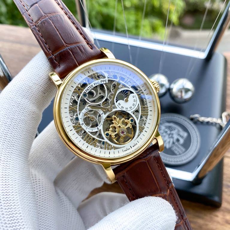 Physical photographyBrand：Patek Philippe-PATEK PHILPPEType [cool] men's watchesCase 316 stainless steel (quality workmanship)Strap imported calfskin  316 steel (two optional)Movement Highly customized automatic mechanica