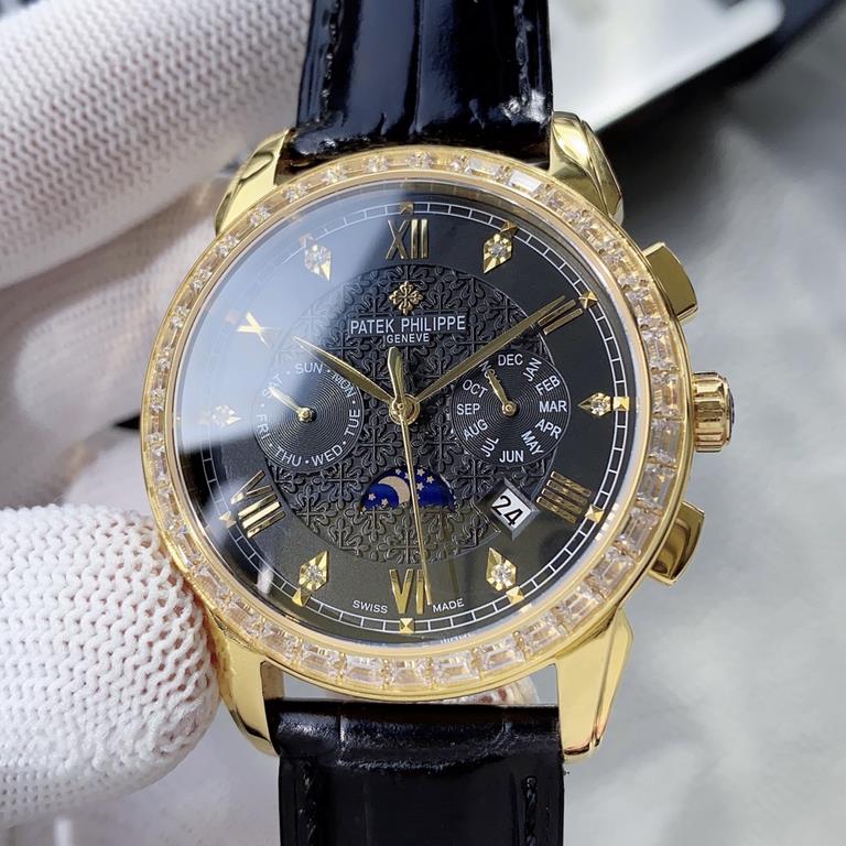 The highest version of the 2020 models Patek Philippe Complications Chronograph Series listed Patek Philippe Aristocratic works of art! Exclusive lettering and high-grade internal shadow logo, with imported 9100 multifun