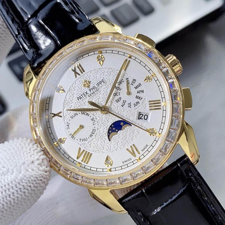 The highest version of the 2020 models Patek Philippe Complications Chronograph Series listed Patek Philippe Aristocratic works of art! Exclusive lettering and high-grade internal shadow logo, with imported 9100 multifun