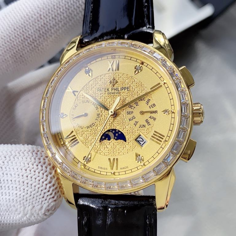 The highest version of the 2020 models Patek Philippe Complications Chronograph Series listed Patek Philippe Aristocratic works of art! Exclusive lettering and high-grade internal shadow logo, with imported 9100 multifun