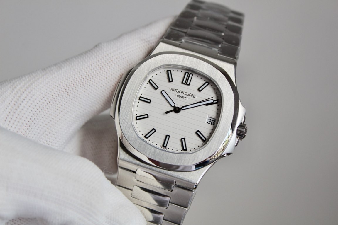 PATEK PHILIPPE 】Patek Philippe. Elegant Sports Series 57111A Nautilus, PP shocked the production of the king of steel watch, the best antidote program on the net, with Patek Philippe 9015 machine to change Cal.324 self-w