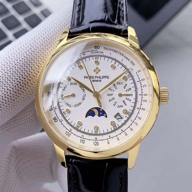 2020 Patek Philippe Complications Chronograph Series Launch Patek Philippe The aristocrat's work of art! With imported 9100 multifunctional movement (0 repairs) functions (24 hours, day of the week, star, month) imported