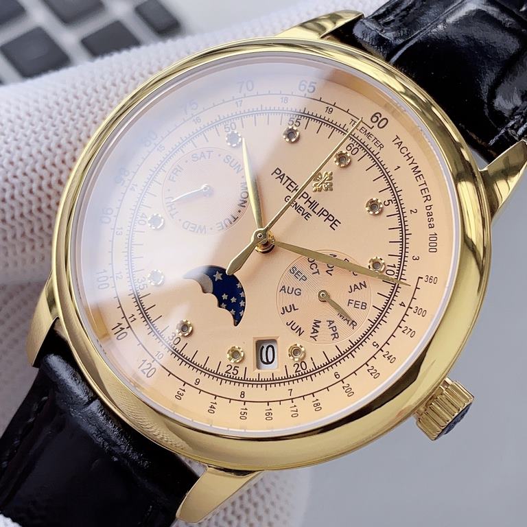 2020 Patek Philippe Complications Chronograph Series Launch Patek Philippe The aristocrat's work of art! With imported 9100 multifunctional movement (0 repairs) functions (24 hours, day of the week, star, month) imported